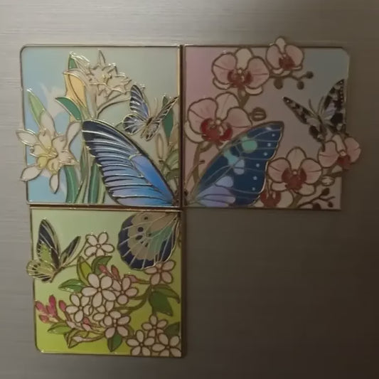 The Luminous Butterfly Fridge Magnet